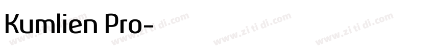 Kumlien Pro字体转换